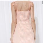 Illa Illa Orange and White Gingham Seersucker dress🧡🍑 Photo 2