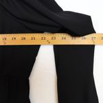 EXPRESS Black Long Sleeve Square Neck Tie Front Peplum Blouse Top XL Photo 5