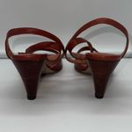 Vintage Deadstock Made in Italy for Lord & Taylor‎ Ankle Strap Pumps 6.5 NARROW Brown Photo 2