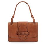 Valentino Garavani Valentino women’s Histoire braided brown leather shoulder bag Photo 0