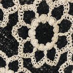 POL NWOT Black and Cream Floral Crochet Blouse. Photo 3