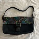 Black and multicolor snake skin bag Photo 0