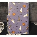 Life is Good Passport Wallet Halloween Dogs Ghosts Pumpkins Travel Holder NWT Photo 2
