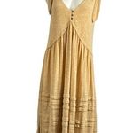 Free People Beach Breeze Maxi Oversized Dress in Dijon Mustard Photo 0