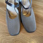 Ralph Lauren  Womens 8.5 Taupe Metallic Slingback Block Heel Vintage Photo 2