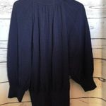 Arden B Navy Blue front slit light crew Tunic sweater Or Mini Dress Women’s L Size L Photo 0