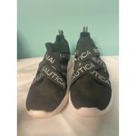 Nautica Crisscross Logo Straps Slip On Sneakers, Women's 9, "Patrika", Black Photo 1