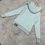 Naketano  Darth Cowl Neck Hooded Sweatshirt Longsleeve in Light Green Mint M Photo 6