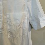 COS White Voluminous Poplin Collared Cotton Shirt Dress Size 4 Classic Modern Photo 4