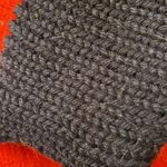 Vintage Handmade Red Blue Striped Wool Knit Sweater size Large Photo 4