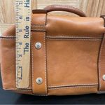 Michael Kors MICHAEL  Brookville Update Cognac Brown Leather Medium Bowling Bag Photo 5