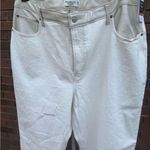 Abercrombie & Fitch ABERCROMBIE FITCH Curve Love Ultra High Rise 90s Straight Jeans White Size 20 R Photo 5