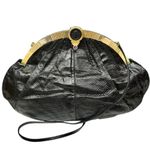 Vintage Judith Leiber Black Lizard Frame Clutch Crossbody Bag Evening Bag Large Photo 12