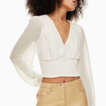 Wilfred Aritzia Wistful Blouse in Light Birch Size 2XS Photo 0