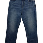 Loft ‎ The Straight Crop High Rise Curvy Fit Jeans Women's Size 28 Blue Photo 0