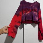 Purple and Red Cropped Tie Photo 0