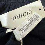 Soma Buttery Soft Jersey Black High Low 3/4 Sleeve Midi Dress Size L NWT Photo 3