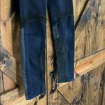 Rag and Bone skinny blue jeans with black patchwork! Photo 2