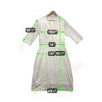 Kiyonna Bridal Bella Lace Dress Ivory 3/4 Sleeve V Neck Wedding Size 0x (10 Photo 10