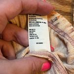 Free People Layer Me Henley Button Bell Sleeve Ribbed Peach size XS Photo 4