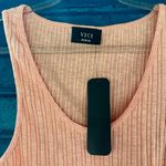 VICI  Pink Ribbed Sleeveless Tank‎ Top Photo 4