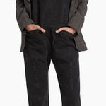 Free People High Roller Overalls Jumpsuit Black Denim XS Photo 0