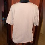 ZARA  Women's Short Sleeve Cream Tee Photo 2