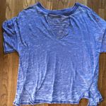 Free People WE THE FREE x : Oversized Jordan Burnout Tee in Purple - Size Small Photo 0