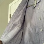Topshop Moto Light Lilac Ripped Elbow Denim Jacket Photo 4