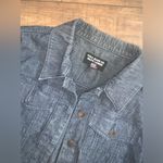 Polo jeans dark denim jean light weight cropped jacket $120 classic boho spring Blue Size M Photo 2