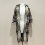 Sisters Brown Knit Ombre Short Sleeve Long Cardigan Size Medium Photo 4