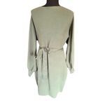 Sage Green Knit Belted Dolman Sleeve Dress Women’s L NWT Size L Photo 1
