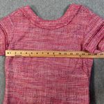 W By Worth Pink Tweed Shift Dress Women's 0 Short Sleeve High Neck Linen Blend Photo 5