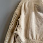 Urban Outfitters  Cream Trina Cable Knit Sweatshirt Photo 4