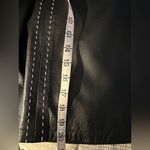 Newport News  Leather Skirt Black A-line Stitch Detail Photo 7