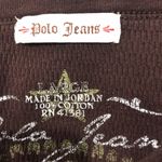 Polo Jeans Co. Ribbed Knit Top Brown Size L Photo 4