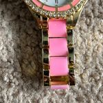 Women’s‎ vintage light pink/gold crystal watch needs a new battery Pink Photo 3
