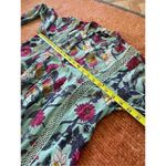 Anthropologie RD + Koko Blue Long Sleeved Teal Floral Printed Top” Photo 8