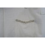 Jones New York Womens White Textured Pants Pearl Embellished Pockets Size 2X Photo 6