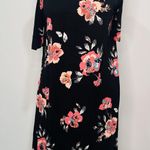 Arizona Black And Pink XL Floral Dress Photo 0