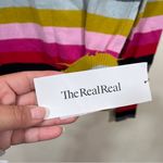 Pam & Gela  women's multistripe crew neck sweater size small petite wool Y2K Photo 4