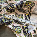 Womens Boden White Blue Green Paisley Danby PullOn Cotton Culotte Shorts Size 10 Photo 7