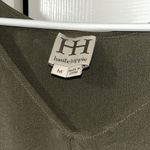 Haute Hippie Haute Hippe Olive Green 100% Silk Tunic/Top/Dress(Size Medium) Photo 5