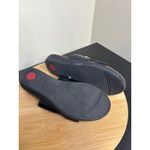 FitFlop Delta Black Leather Embellished Slide Sandals Comfort Casual Shoes Photo 9