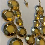Kate Spade  New York yellow & gold tone Chunky Statement Hexagon Necklace Photo 2