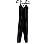Abercrombie & Fitch Abercrombie YPB SculptLux Jumpsuit Womens Medium Black Activewear Adjustable Photo 1