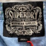 Superdry NWT Bluebell Light Blue Ditsy Floral Embroidered Shorts with Pockets, size S Photo 2