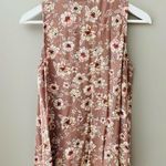 Gypsies & Moondust Floral Blush Pink Tank Top Pink Sz Medium Photo 1