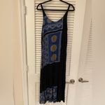 Tribal Aztec Boho Print Maxi Dress Size Large New With Tag Black Photo 1