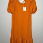Gibson Latimer  orange oversized dress tie back Photo 0